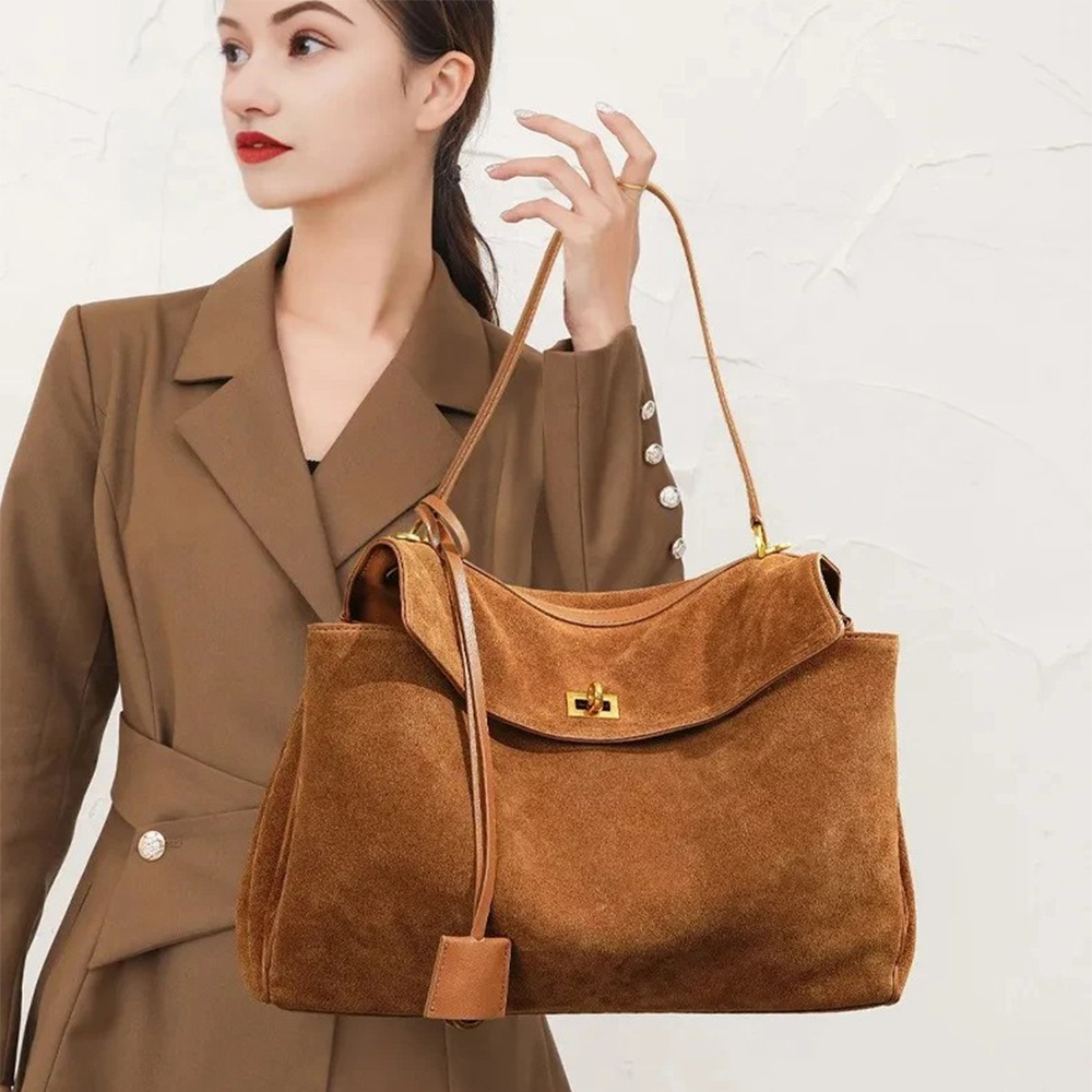 Autumn Winter Women's Suede Ge - Luxury Bags Tote recension och pris